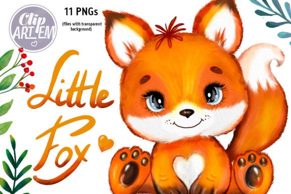 Baby Fox Bundle Floral Fall Sunflower
