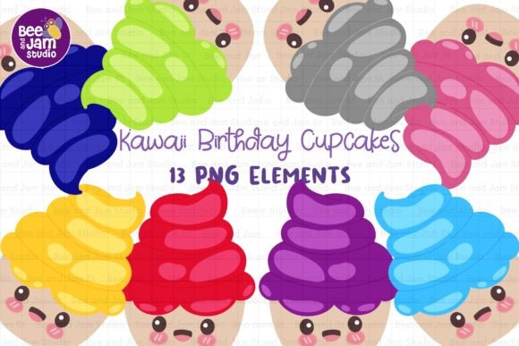 Birthday Cupcakes for KDP Kids Clipart