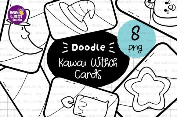 KDP Coloring Halloween Witch Cards PNG: A Versatile Tool for Creative Workflows
