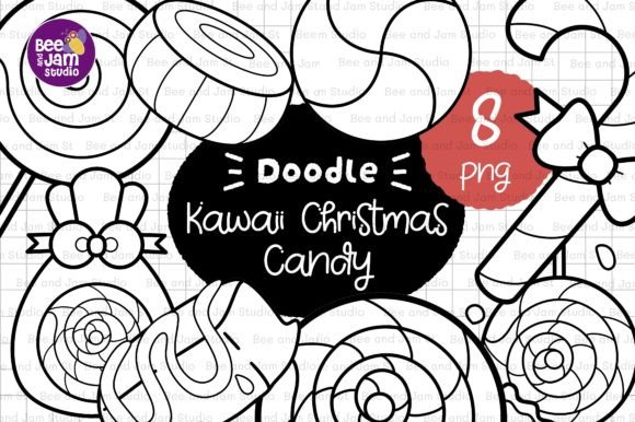 KDP Coloring Kawaii Christmas Candy PNG: A Must-Have for Creative Designers