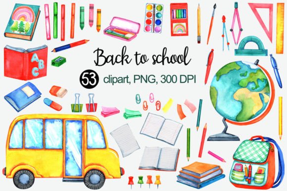 School Clipart School Supplies PNG: A Versatile Resource for Educators and Creators
