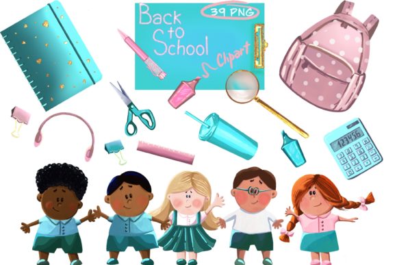 School Clipart, Students PNG: A Versatile Asset for Creative Workflows