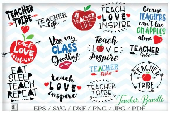 Teacher Bundle SVG - Teach SVG: A Creative Resource for Educators and Designers